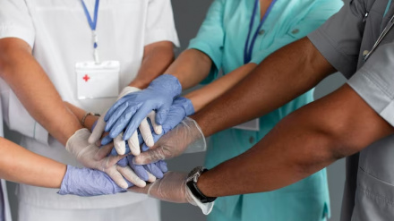 Sanitarios y pacientes