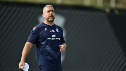 Javi Rey, en una sesión de trabajo