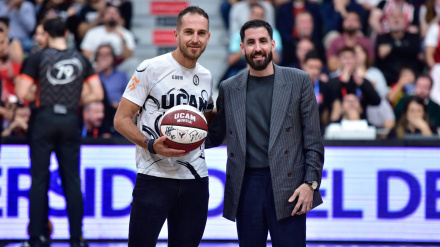 Germán Romera, homenajeado en el Palacio de los Deportes