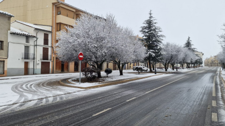 La nieve puede aparecer esta semana en zonas del interior de Castellón como Vilafranca del Cid
