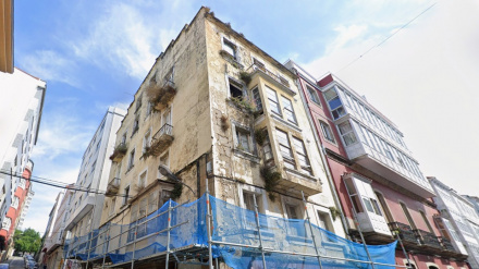 Estado que presentaba el edificio del barrio de A Magdalena