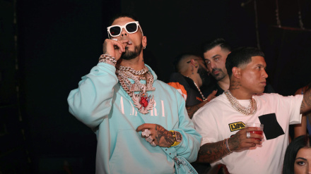 Anuel, en un concierto en Miami