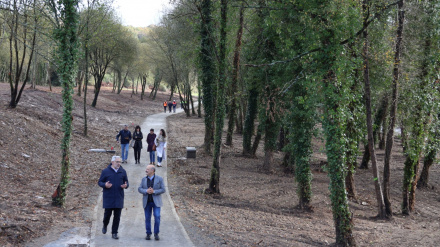 El alcalde, Miguel Fernández, y el presidente de la CHMS, José Antonio Quiroga, supervisaron este lunes el desarrollo de las obras