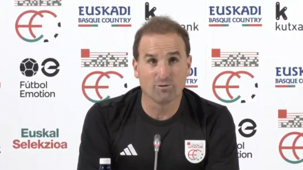 Jagoba Arrasate tras el partido ante Palestina