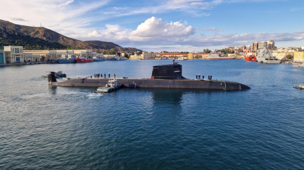 Submarino S-82 en el puerto de Cartagena