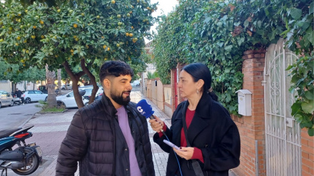 Pilar Cisneros charla con José Francisco en Los Asperones