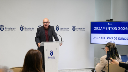 Xosé Regueira (BNG), en la presentación de los presupuestos de la Diputación de A Coruña para 2026
