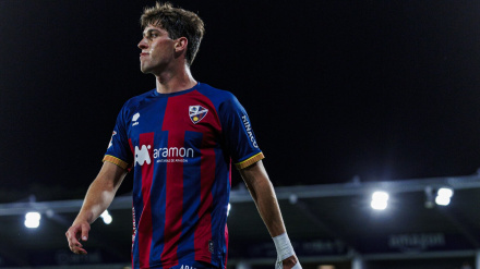 Enol Rodríguez, jugador de la SD Huesca