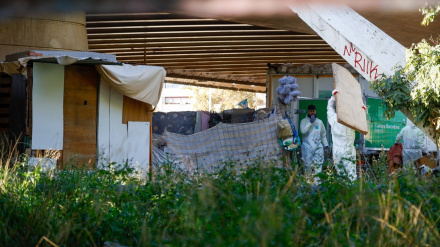 Asentamiento desalojado en el barrio barcelonés de Bac de Roda