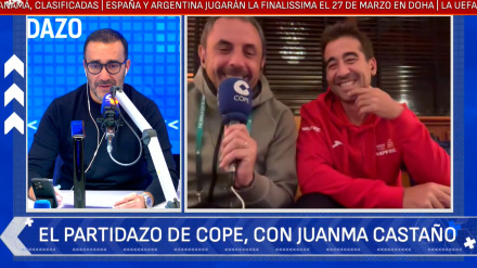 Juanma Castaño y Ángel García entrevistan a Marc López, en Bolonia