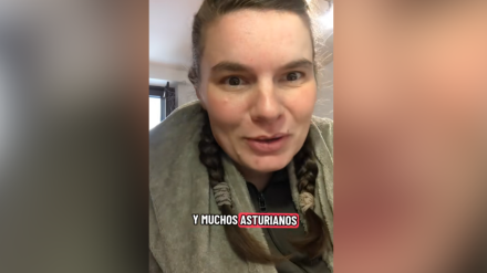 Julia, cabrera francesa en Asturias, en el vídeo