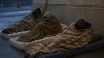 Voluntarios con preocupación por las personas sin hogar ante la primera ola de frio en Euskadi