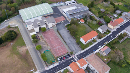 Vista aérea del CPI de San Sadurniño
