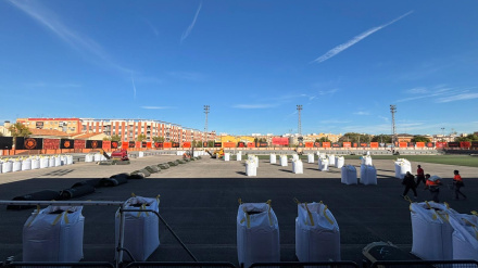 San Gregorio, en pleno cambio de césped