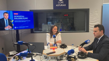 Guillermo Peláez en los estudios de COPE