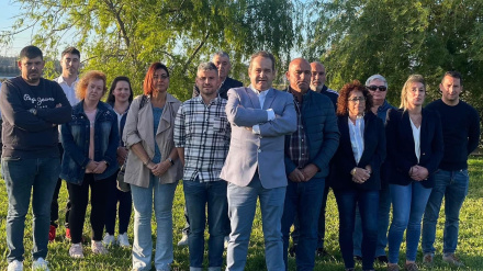 Integrantes de la candidatura del PP de Neda en las pasadas elecciones de mayo de 2023