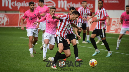 Markel Lozano, autor de la segunda diana del Zamora ante el Talavera