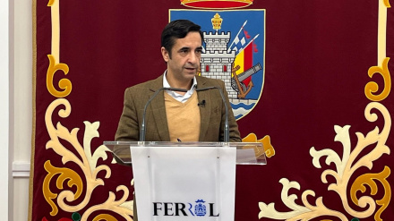 José Manuel Rey Varela durante la rueda de prensa de este lunes en el Consistorio