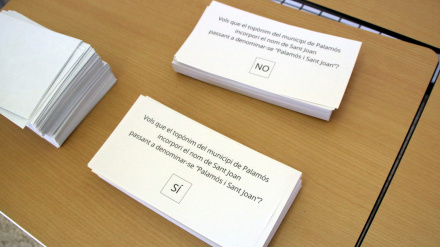 Los vecinos de Palamós deciden cambiar el nombre del municipio e incorporar Sant Joan