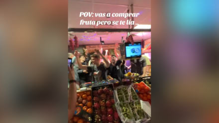 La fiesta en la frutería de Zaragoza