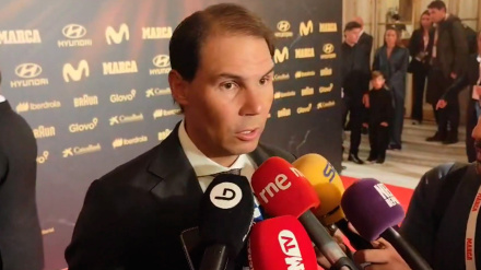 Rafa Nadal, en la gala 'Premios del Deporte' del periódico Marca