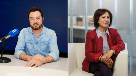 Jorge Bustos y Teresa Peramato