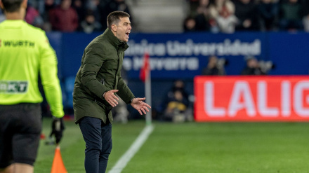 Alessio Lisci, entrenador de Osasuna en El Sadar