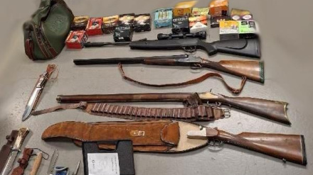 Armas localizadas en la operación policial