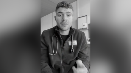 Víctor Espuig, médico de familia, en el vídeo