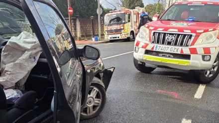 Lugar del accidente en la carretera de Castilla