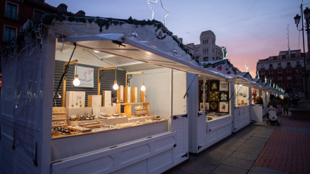 Mercado navideño de la Plaza Mayor de Valladolid