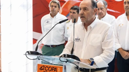 Rafa Gil en una presentación de la Copa del Rey Mapfre