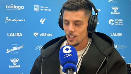 Montero en La Rosaleda en la entrevista de hoy en Deportes COPE Málaga.