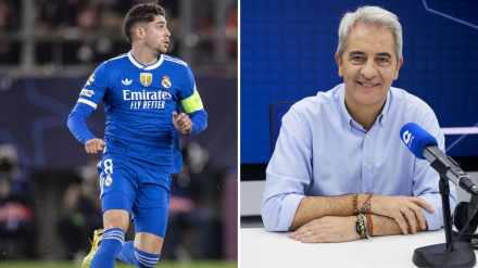 Fede Valverde y Manolo Lama