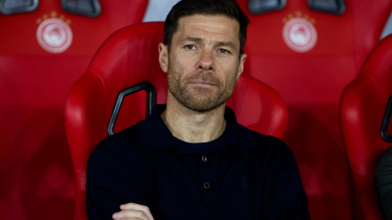 Xabi Alonso, durante el Olympiacos - Real Madrid