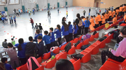 Imagen de una de las actividades de deporte escolar en Lorca