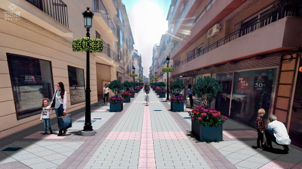 Proyección de la calle San Antón remodelada