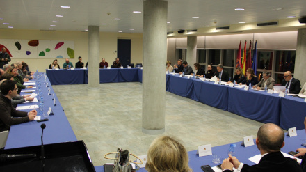 Reunión del Consejo Social de la Ciudad, presidido por el alcalde, Fulgencio Gil