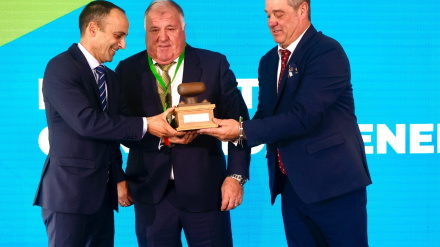 De izquierda a derecha, Francisco Barea y los hermanos Manuel Pintos y Jesús PIntos