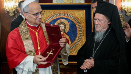 El Papa con el Patriarca Ecuménico Bartolomé I