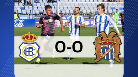 El Águilas FC y el Recreativo de Huelva empataron a cero
