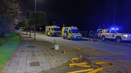 Bomberos de Asturias trabajan en Arriondas