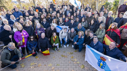 Populares gallegos en la concentración de Madrid
