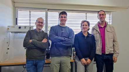 Cuatro de los investigadores que han participado en el estudio sobre la protenía del parásito Plasmodium vivax, causante de la malaria.