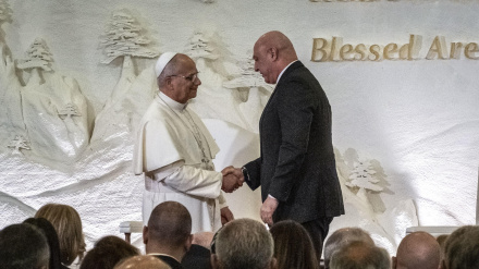 El Papa León XIV con el presidente del Líbano Joshep Aoun