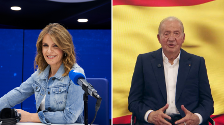 Pilar García Muñiz y el Rey Juan Carlos I en el vídeo