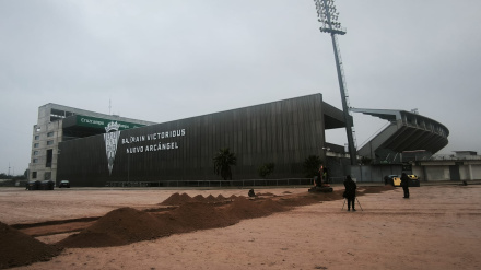 Estadio de El Arcángel en obras