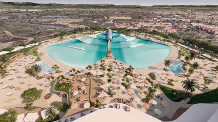 Una recreación de la que será la piscina de olas más grande de Europa