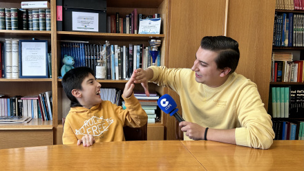 Unai, alumno del Centro de Educación Especial de ASPACE Asturias