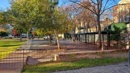 El Parque Bruil, tras su vallado este miércoles